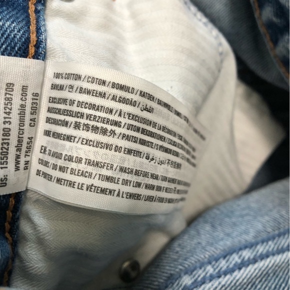 Abercrombie & Fitch Annie High Rise Girlfriend Jeans Distressed 26/2 Regular - Picture 4 of 5